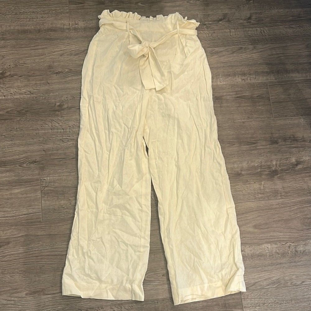 love, Fire Cream Wide Leg Pants
